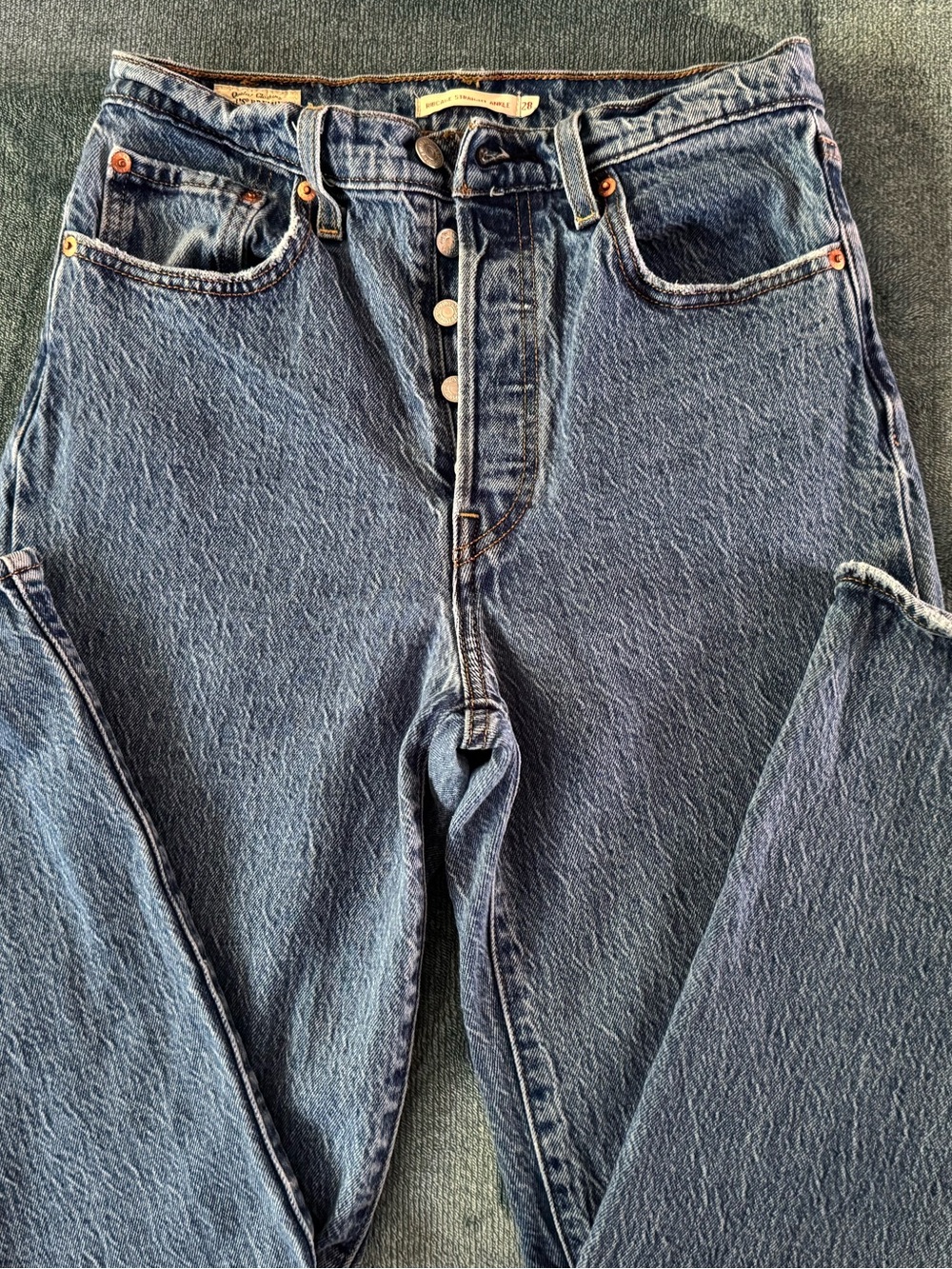 Levi's Straight Ankle High-Waist Button-Fly Jeans
